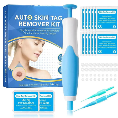 2-In-1 Auto Skin Tag Remover Kit Portable Micro Skin Tag Removal Device Adult Mole Stain Wart Corn Remover Face Care Beauty Tool