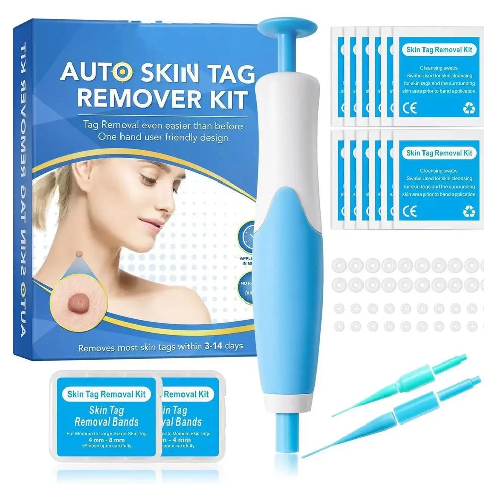 2 In 1 Auto Micro Skin Tag Remover Device Portable Skin Tag Removal Kit Adult Mole Stain Wart Corn Remover Face Care Beauty Tool