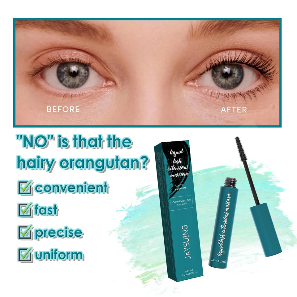 Volume Black Mascara Curling Waterproof Eyelashes Extension Lengthen Quick Drying Non Blooming Long Lasting Thick Fiber Mascara
