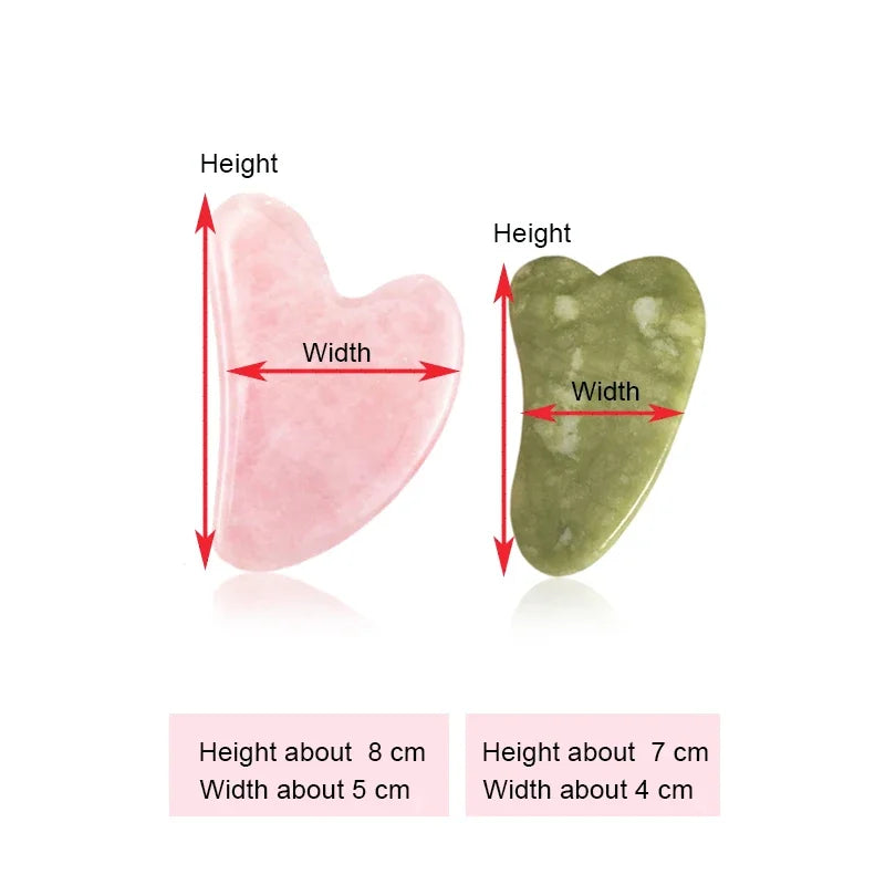 Natural Stone GuaSha Jade Facial Beauty Scraping Massage Tools Firm Skin Care Face Gua Sha SPA Physical Therapy