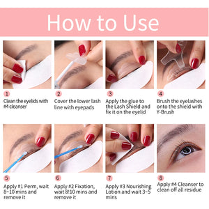 ICONSIGN Upgrade Version Lash Lift Kit Lifting Eyelashes Lasting 6-8 Weeks Lash Perm Eyelash Enhancer Makeup Tools