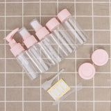 7PCS Travel Bottles Travel Multifunctional Dispenser  Toiletries Set Pressing Sample Spray Bottle Spray Bottle Mascara tube Vial