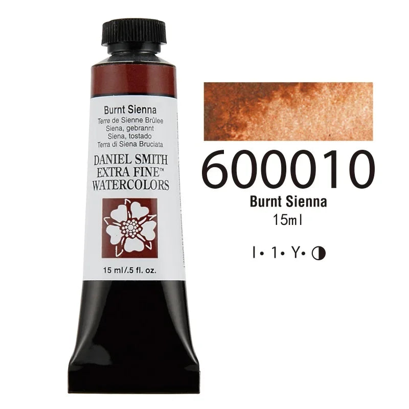 American DANIEL SMITH Series 1 Natural Mineral Extra Fine Watercolor Piant 15ml Paint Tube Painting Artists Drawing Supplies