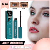 Volume Black Mascara Curling Waterproof Eyelashes Extension Lengthen Quick Drying Non Blooming Long Lasting Thick Fiber Mascara