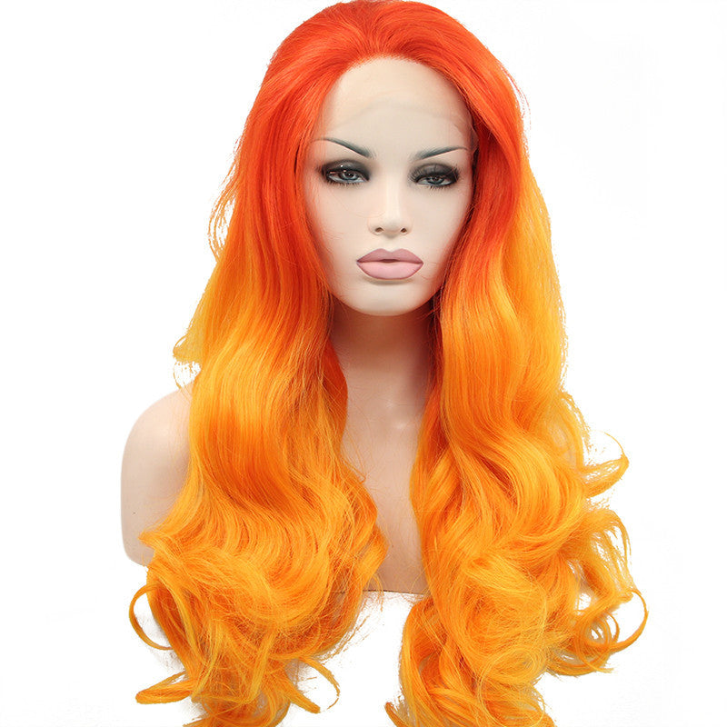 Lace Wig Big Wave Two Tone Head Cover