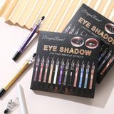 Eye Shadow Stick Eye Shadow Kit Eye Shadow Pen Pearlescent 12-piece Set