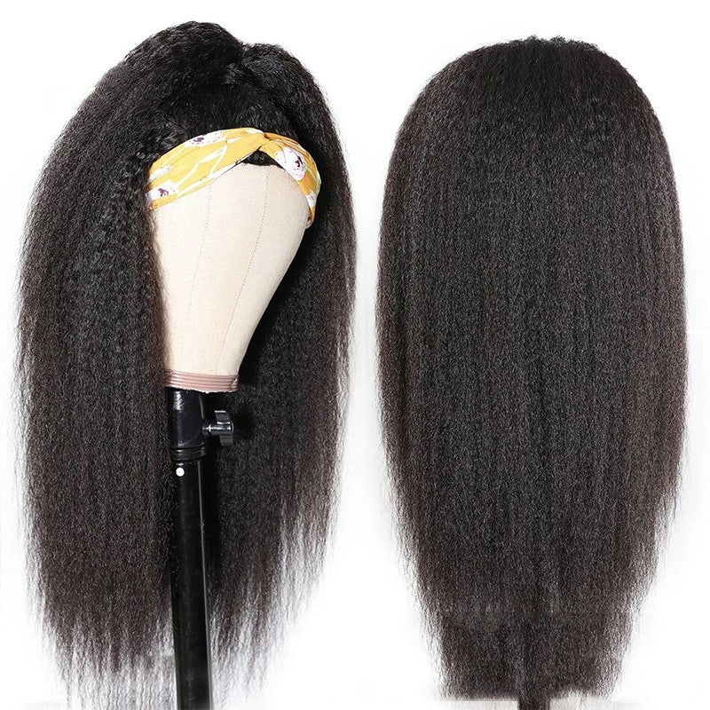 Real Strap Black Real Hair Ice Ribbon Headgear