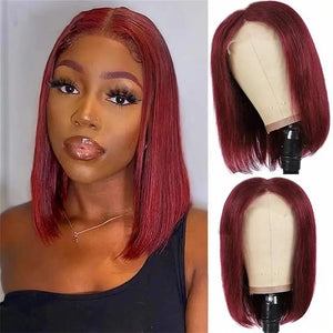 European And American Style Lace Short Straight Hair Light Gold
