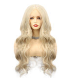Women's Big Wave Front Lace Wig – Chemical Fiber, Voluminous Curls Full Head Cover