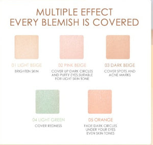 Color Concealer Pan Cover Cream Face Finch Spots Acne Marks Acne Dark Circles Artifact Lasting Primer