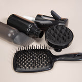 High Pressure Spray Bottle Cleaning Silicone Shampoo Brush Hollow Comb Hair Care Hair Dyeing Comb Suit
