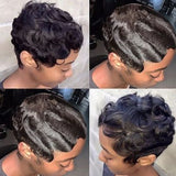 Human Hair Body Wave Pixie Cut Bob Wig – T Frontal Deep Wave Short Lace Wig