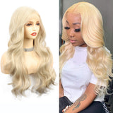 Women's Big Wave Front Lace Wig – Chemical Fiber, Voluminous Curls Full Head Cover
