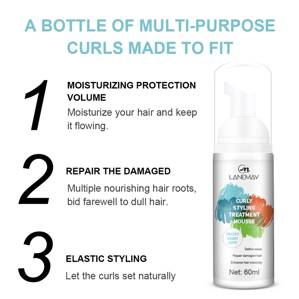 Curly Hair Shaping Mousse Moisturizing Anti-frizz